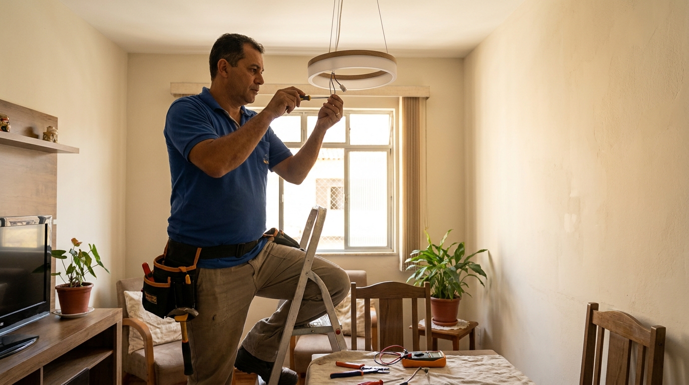 Instalação de spots de LED em Maringá‑PR