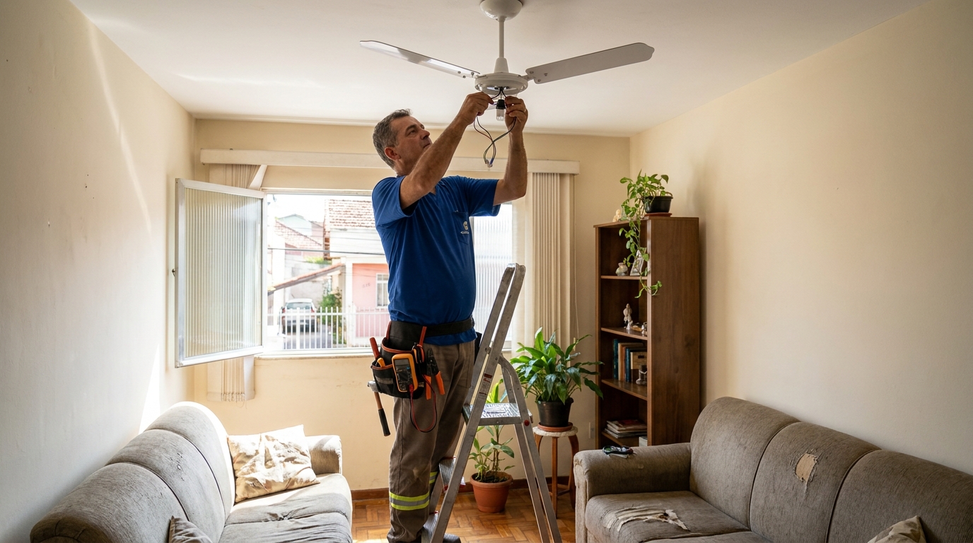 Montagem de Ventilador em Maringá‑PR