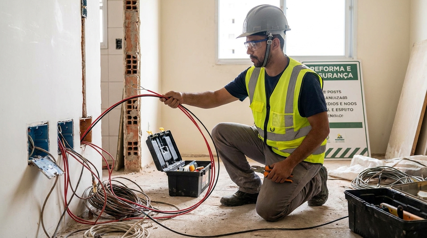 Substituição de Fios Antigos em Maringá‑PR